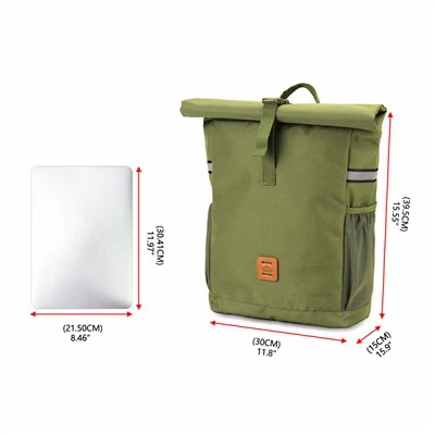 14.5L Waterproof Rolltop Bike Backpack SizeMessenger Pannier Bag high quality